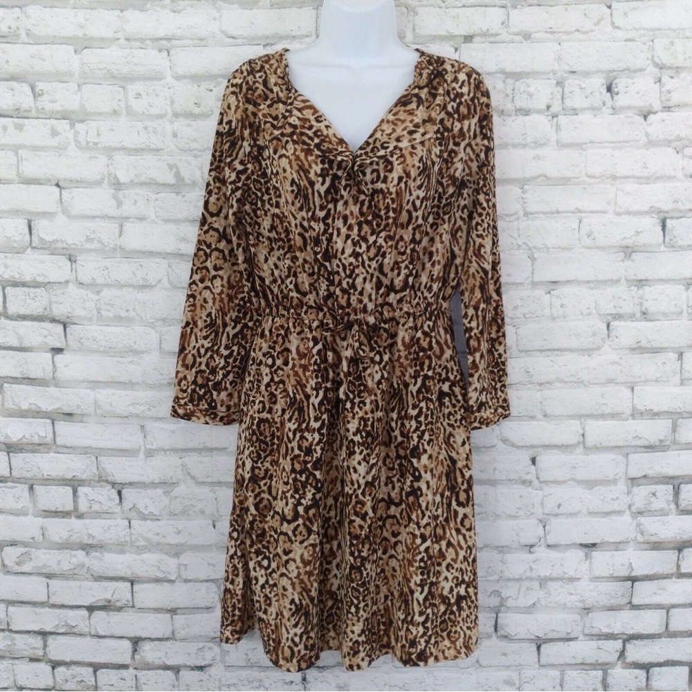 Merona Plus Size Leopard Print Dress Size 2X